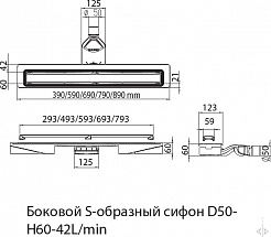 BERGES Wasserhaus Душевой лоток C1 Brise 500 090030 хром матовый – фотография-9